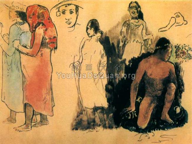 Watercolor 20 - 保罗·高更